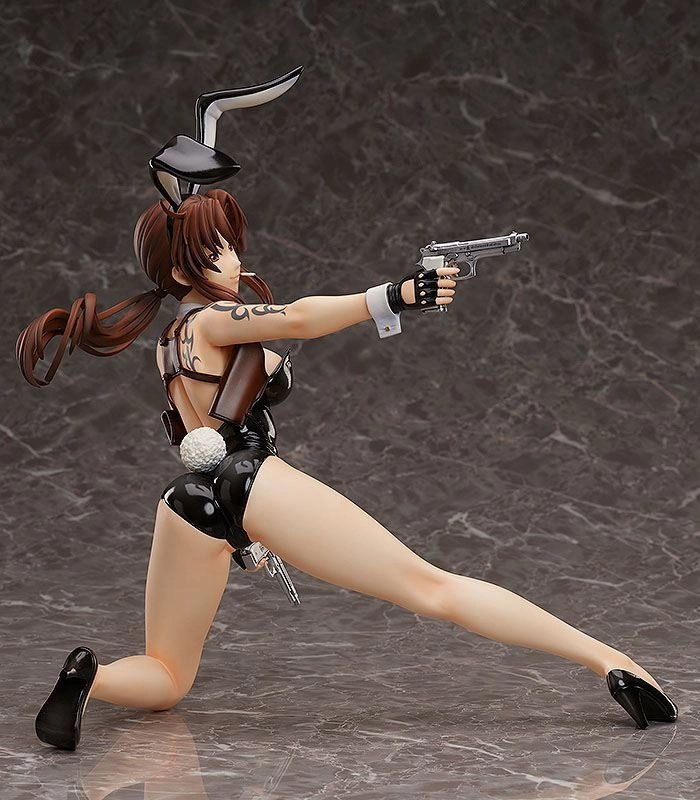 Black Lagoon PVC Statue 1/4 Revy Bare Leg Bunny Version 35 cm