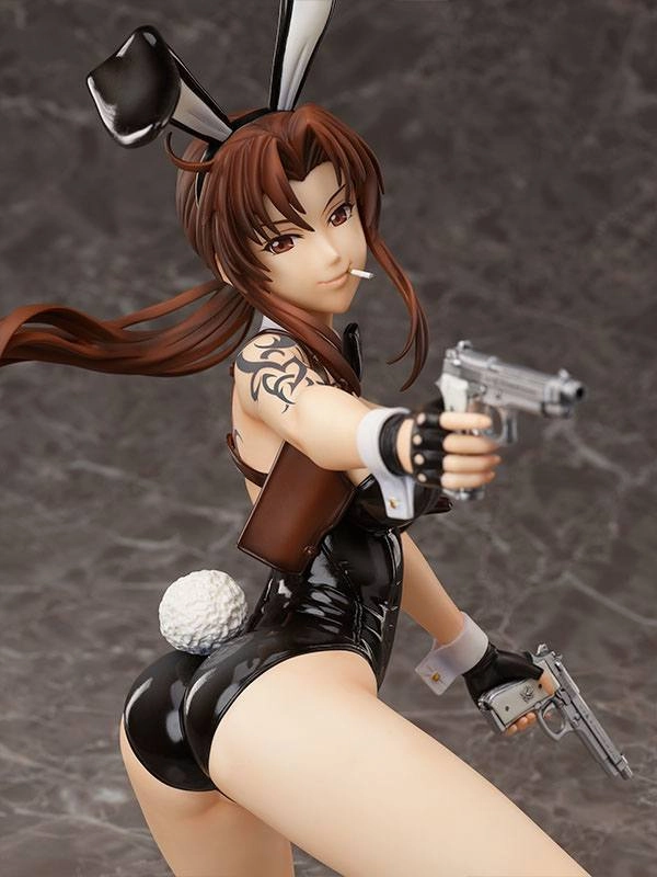 Black Lagoon PVC Statue 1/4 Revy Bare Leg Bunny Version 35 cm