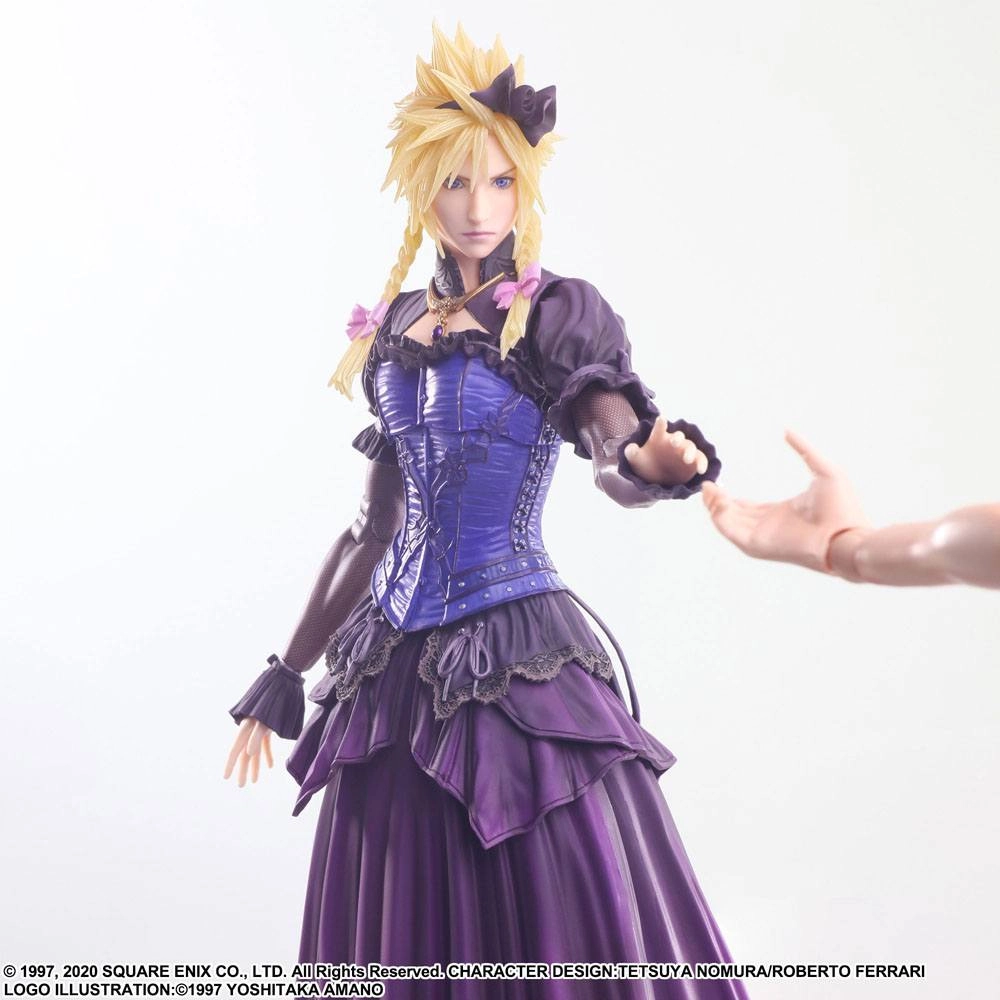 Final Fantasy VII Remake Play Arts Kai Action Figure Cloud Strife Dress Ver. 28 cm