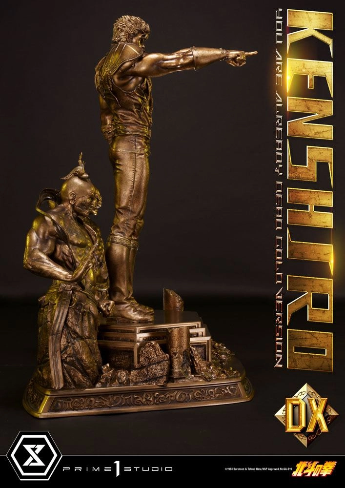 Fist of the North Star statuette 1/4 Kenshiro You Are Already Dead Deluxe Gold Version 71 cm