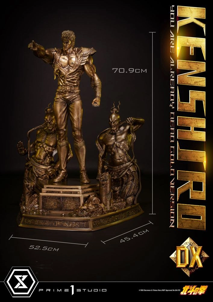 Fist of the North Star statuette 1/4 Kenshiro You Are Already Dead Deluxe Gold Version 71 cm