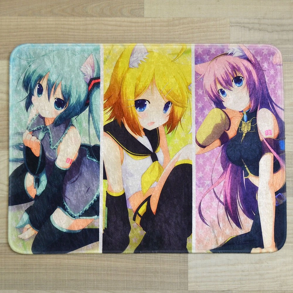Hatsune Miku Teppich Hatsune Miku, Kagamine Rin & Megurine Luka Neko Cosplay 45 x 60 cm