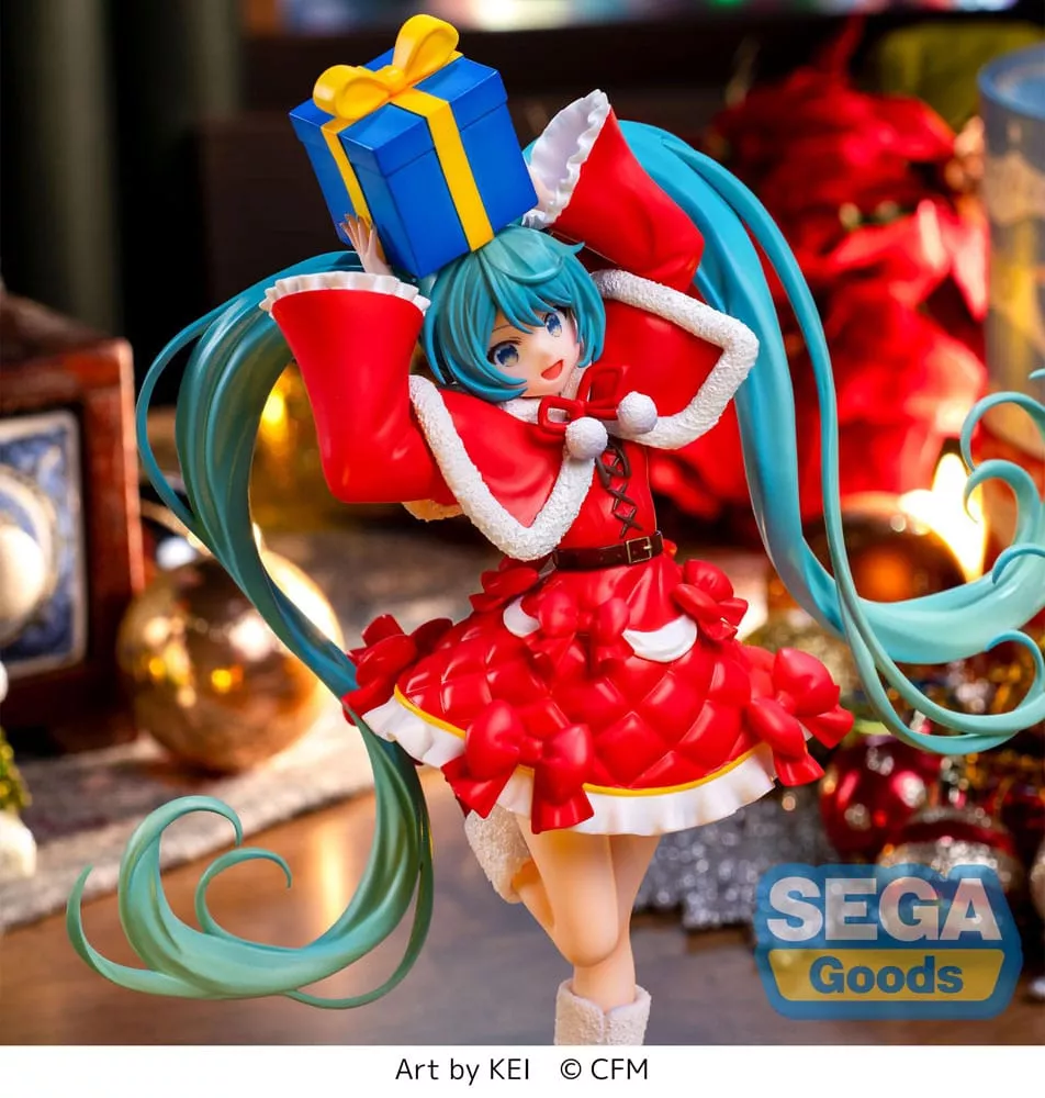 Hatsune Miku Series Estatua Luminasta PVC Hatsune Miku Christmas 2024 19 cm