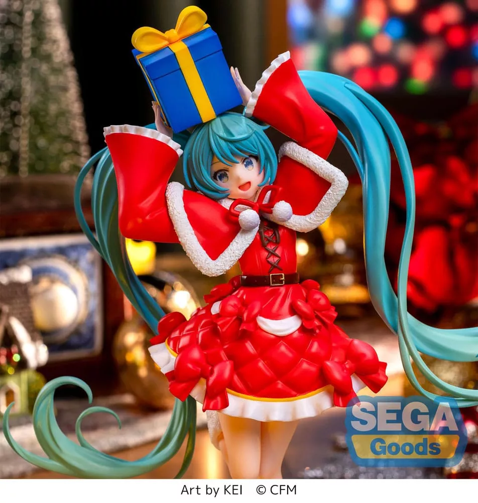 Hatsune Miku Series Estatua Luminasta PVC Hatsune Miku Christmas 2024 19 cm