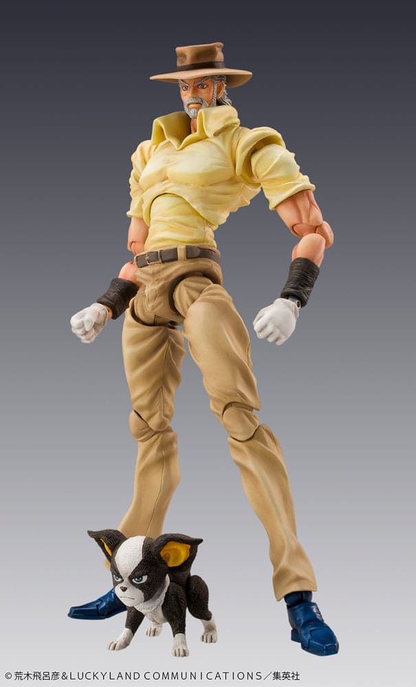 JoJo's Bizarre Adventure Figura Super Action Chozokado (Joseph Joestar & Iggy) (3rd-run) 15 cm