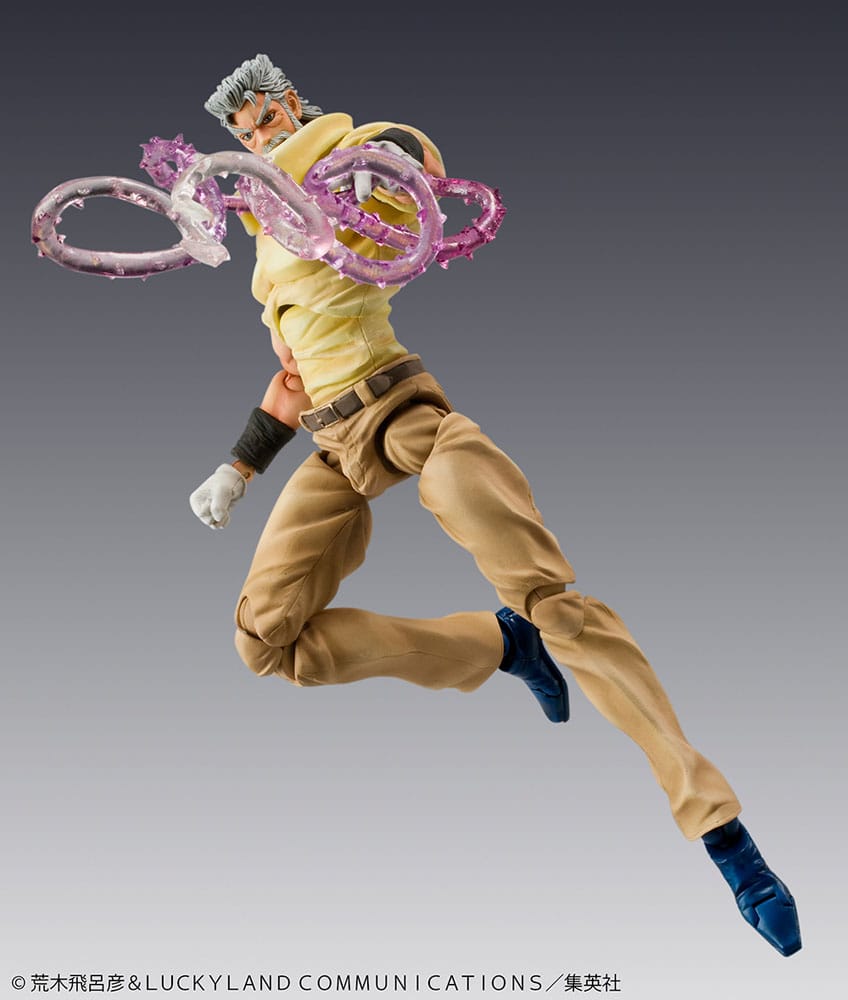 JoJo's Bizarre Adventure Figura Super Action Chozokado (Joseph Joestar & Iggy) (3rd-run) 15 cm