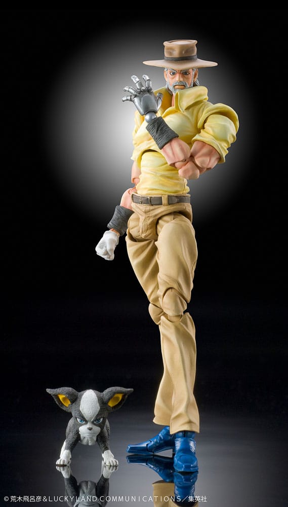 JoJo's Bizarre Adventure Figura Super Action Chozokado (Joseph Joestar & Iggy) (3rd-run) 15 cm