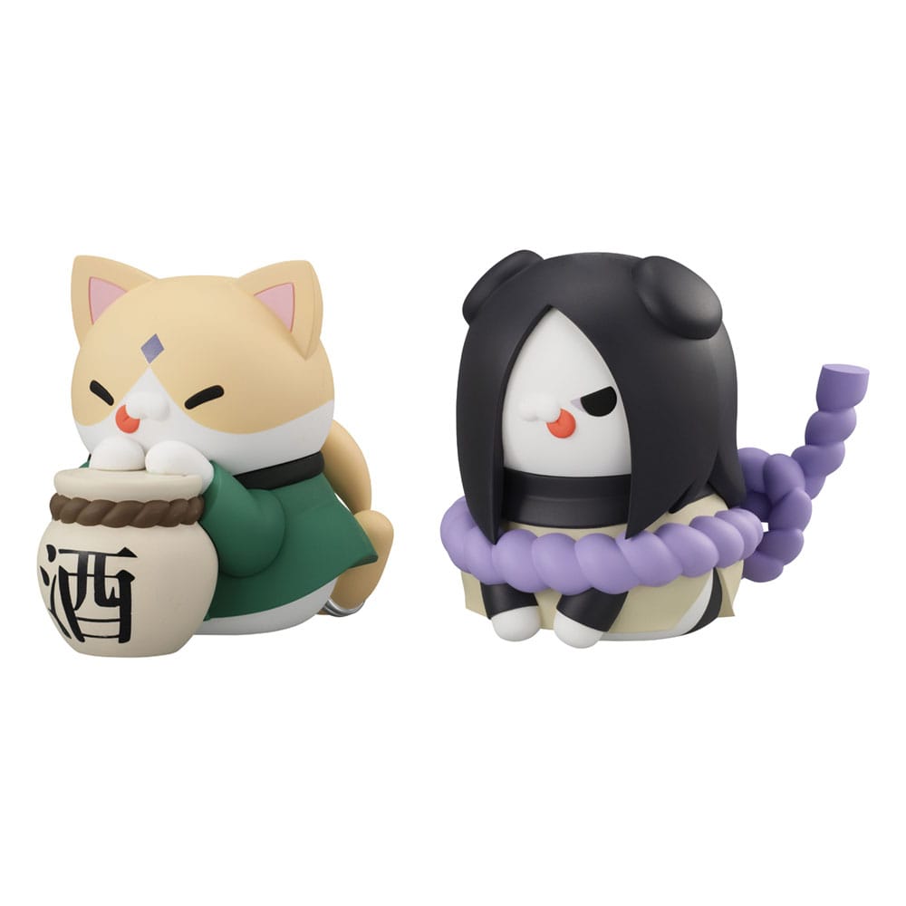 Naruto Shippuden Mega Cat Project Trading Figures Nyanto! The Big Nyaruto Series The Sannin Set 10 cm (With Gift)