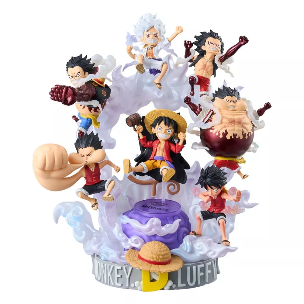 One Piece World Collactable Figures x S.H. Figuarts Actionfigur Monkey D. Luffey 8 cm