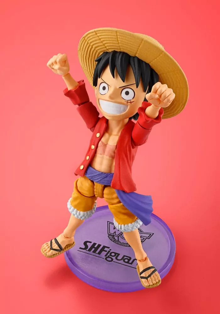 One Piece World Collactable Figures x S.H. Figuarts Actionfigur Monkey D. Luffey 8 cm