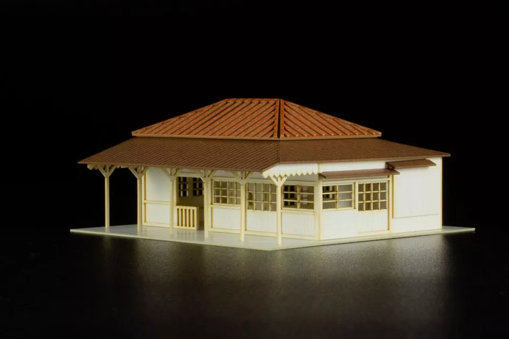 Original Character Anitecture Paper Model Kit 1/150 Station (Kominato Railway) 3 cm