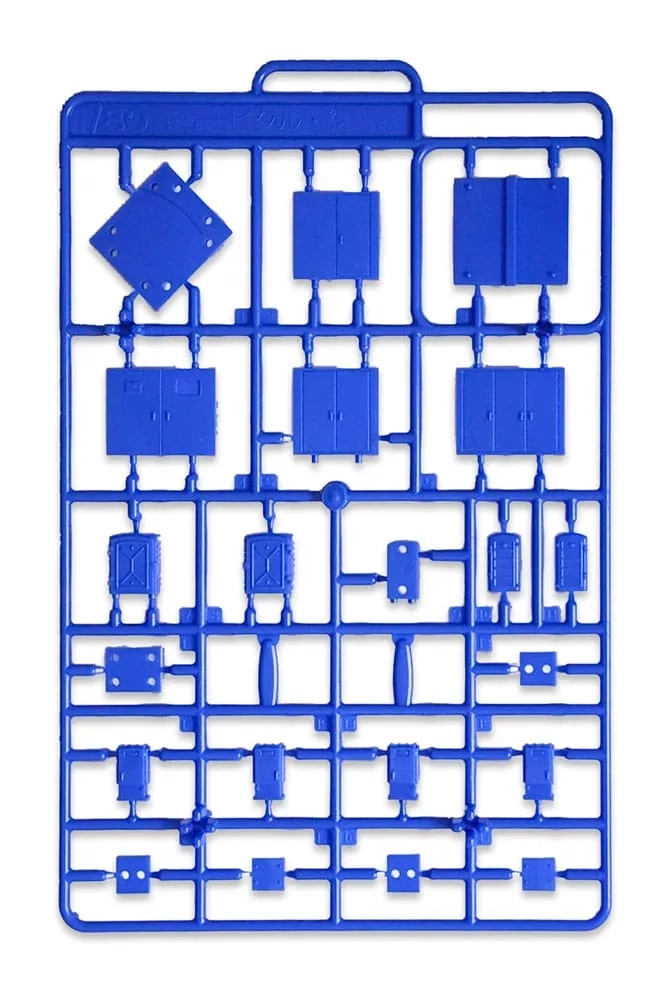 Original Character Plastic Model Kit 1/80 Pop Another World Series Relay box/Cubicle Blue 3 cm