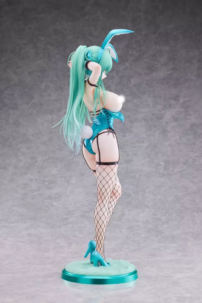 Original Character Estatua PVC 1/4 Green Twin Tail Bunny-chan Fishnet Tights Ver. 43 cm