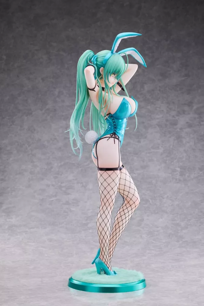 Original Character Estatua PVC 1/4 Green Twin Tail Bunny-chan Fishnet Tights Ver. 43 cm