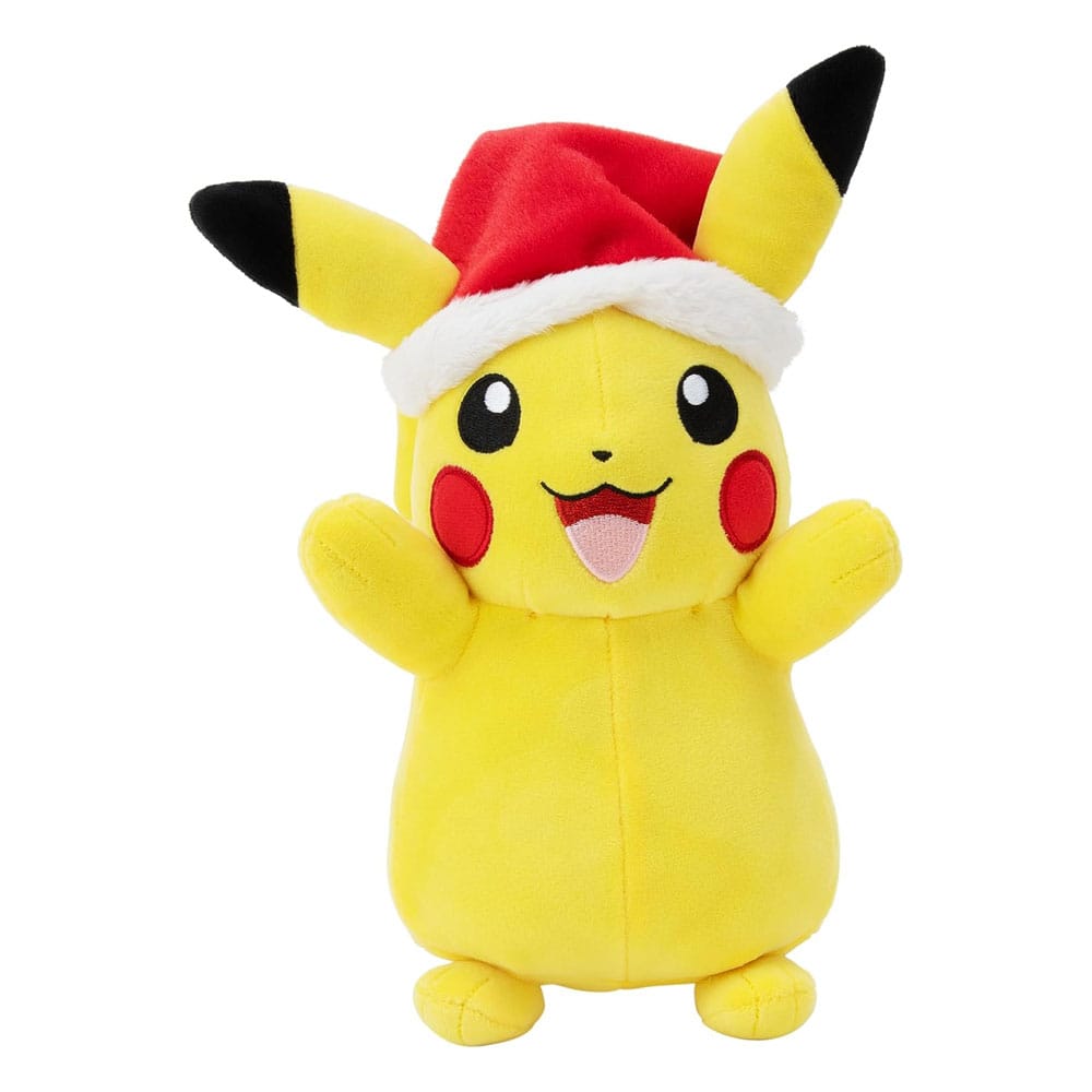 Pokémon Peluche Pikachu Gorro de Navidad 20 cm