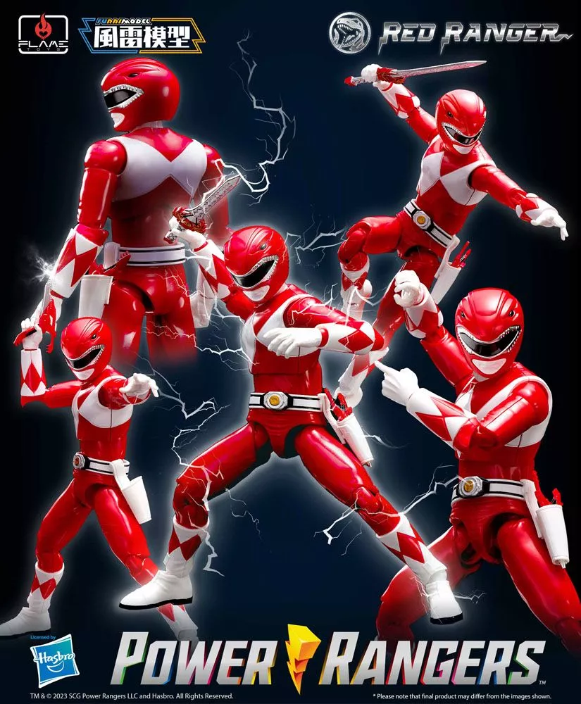 Power Rangers Furai Model Plastic Model Kit Red Ranger 13 cm