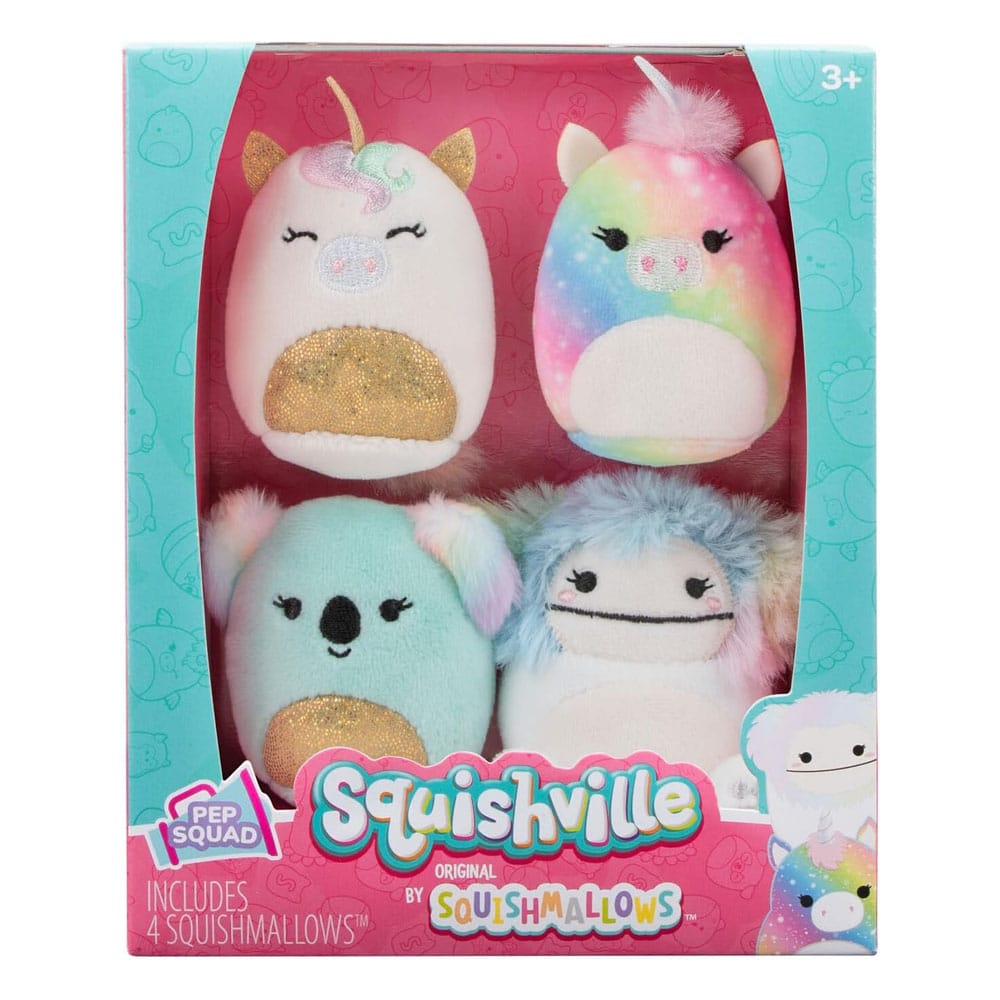 Squishville Mini Squishmallows Plush Figure 4-Pack Cheer Squad 5 cm