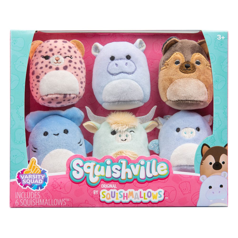 Squishville Mini Squishmallows Pack de 6 Peluches Honour Squad 5 cm