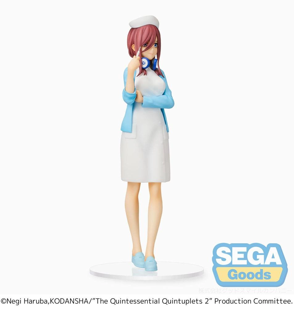 The Quintessential Quintuplets 2 SPM PVC Statue Miku Nakano Nurse Ver. 21 cm