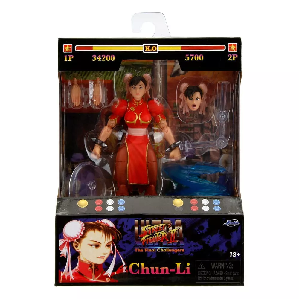 Ultra Street Fighter II: The Final Challengers Action Figure 1/12 Chun-Li Player 2 Red Ver. 15 cm