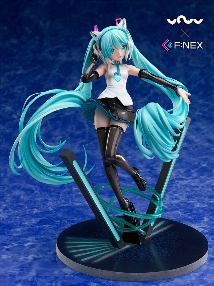 Vocaloid statuette PVC 1/7 Miku Hatsune Cat Ear Headphone Ver. 25 cm