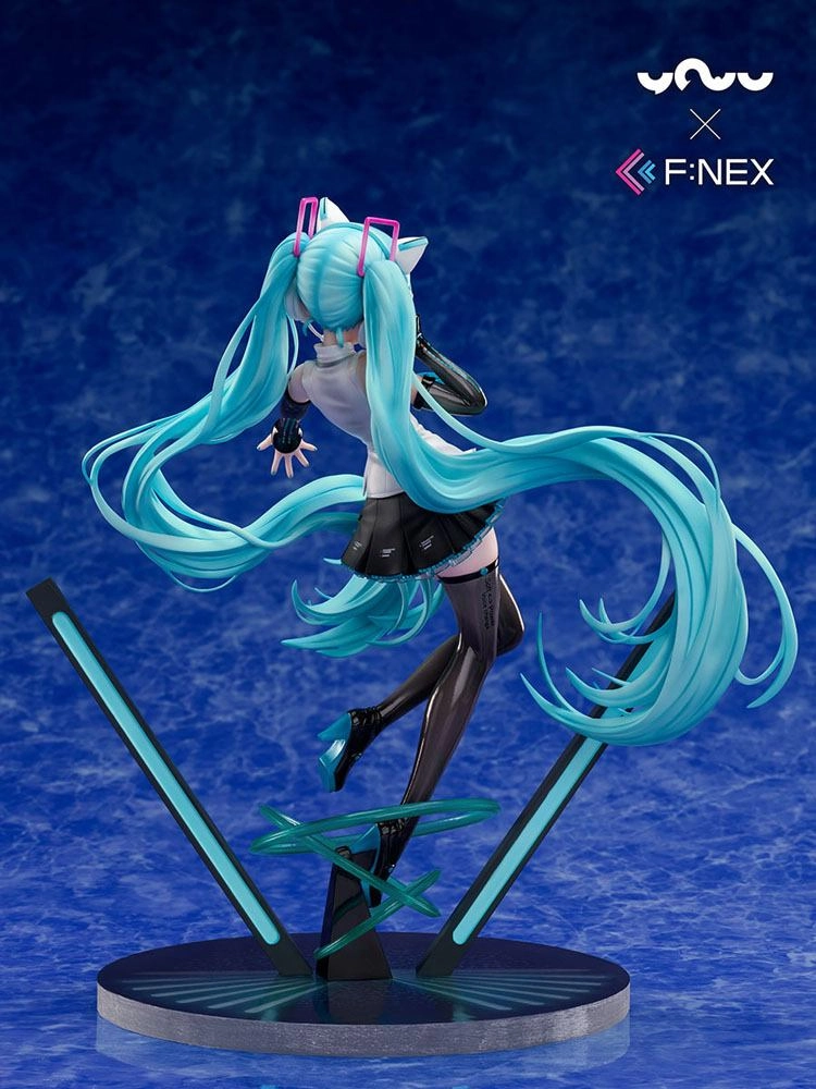 Vocaloid statuette PVC 1/7 Miku Hatsune Cat Ear Headphone Ver. 25 cm