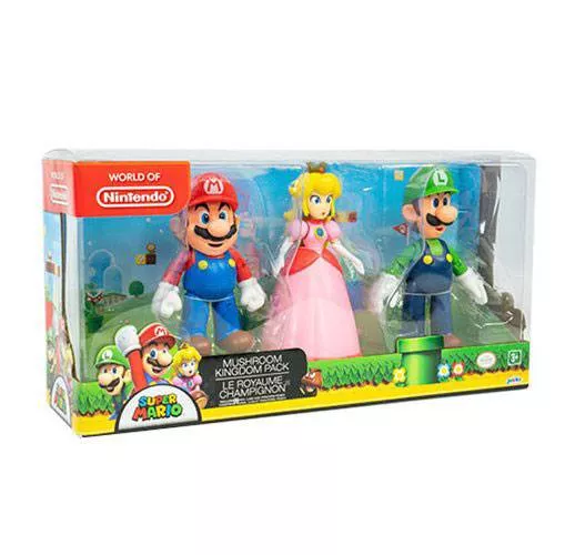 World of Nintendo Actionfiguren 3er-Pack Pilzkönigreich 10 cm