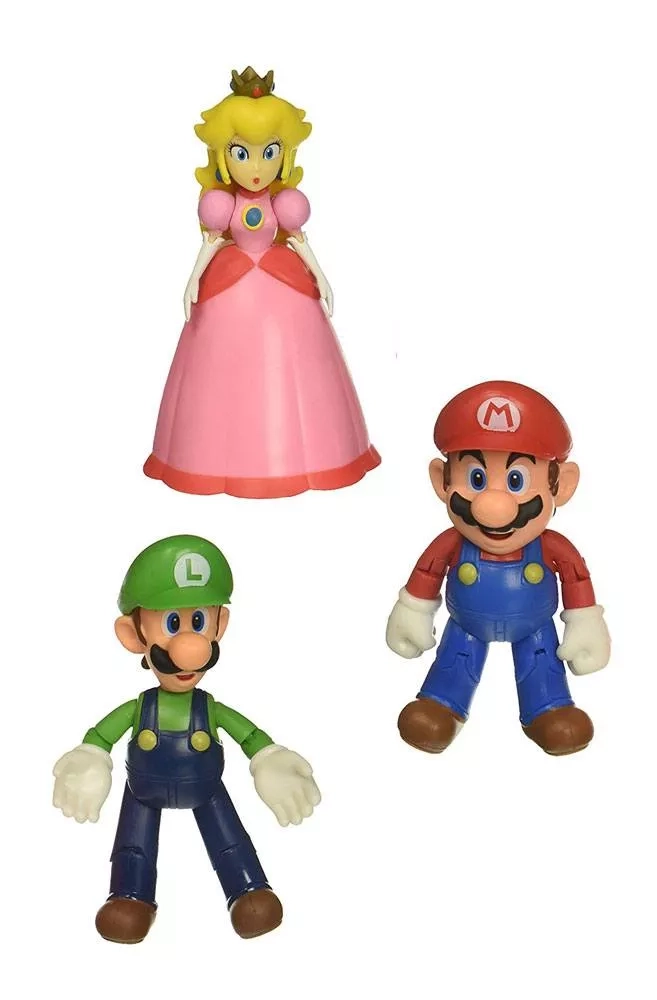 World of Nintendo Pack de 3 Figuras Mushroom Kingdom 10 cm