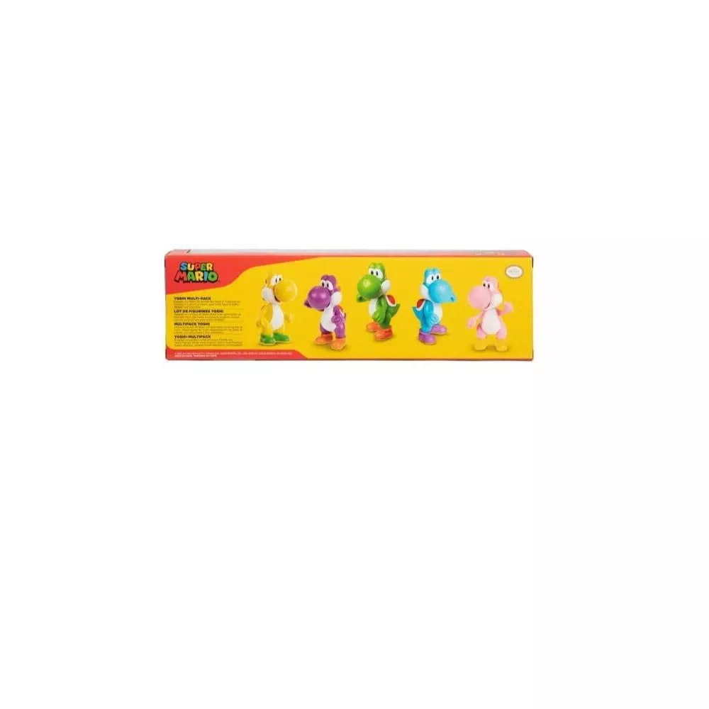 World of Nintendo Super Mario Pack de 5 Figuras Super Mario Wiggler, Mario und Luigi 6 cm