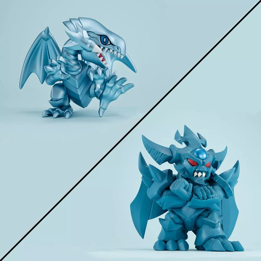 Yu-Gi-Oh! Duel Monsters Estatuas PVC Megatoon Blue Eyes White Dragon & Obelisk the Tormentor (with gift)