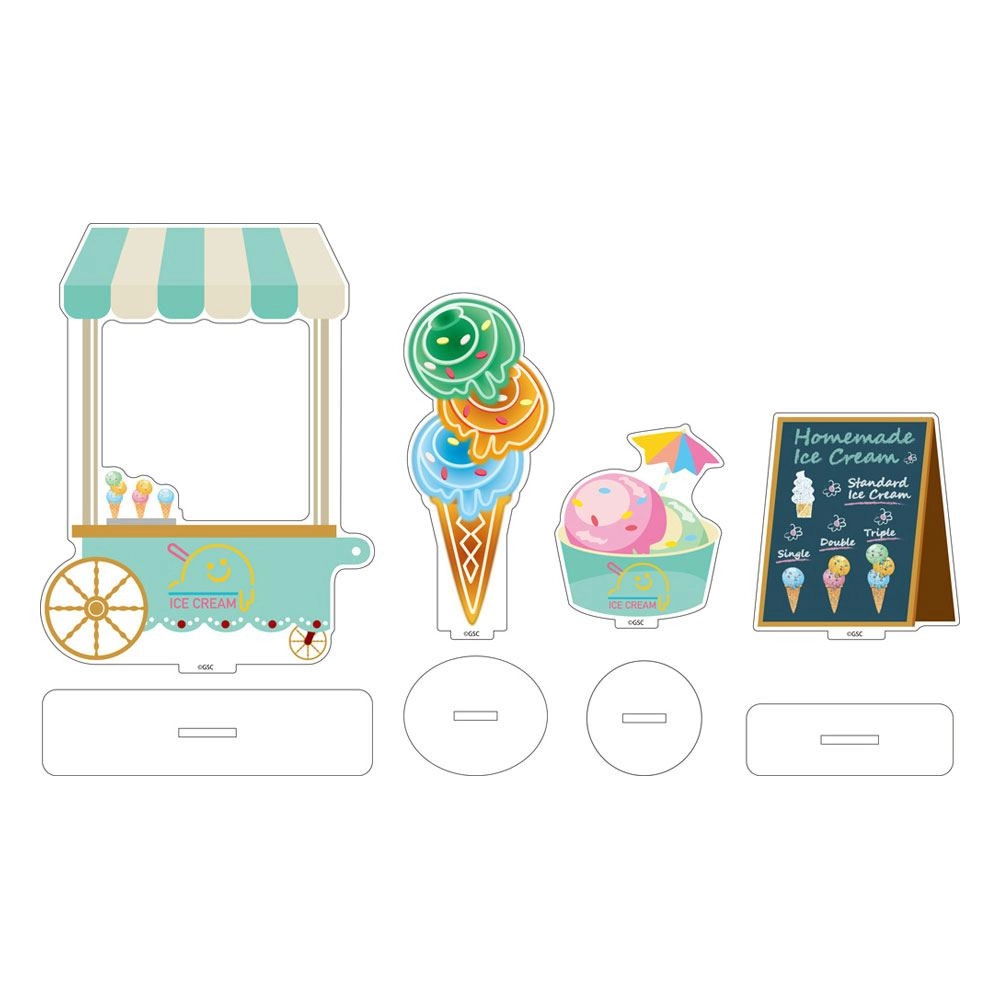 Nendoroid More accessoires pour figurines Nendoroid Acrylic Stand Decorations: Ice Cream Parlor