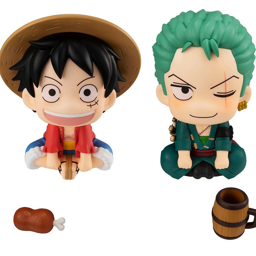 One Piece statuettes PVC Look Up Luffy & Zoro Limited Ver. 11 cm