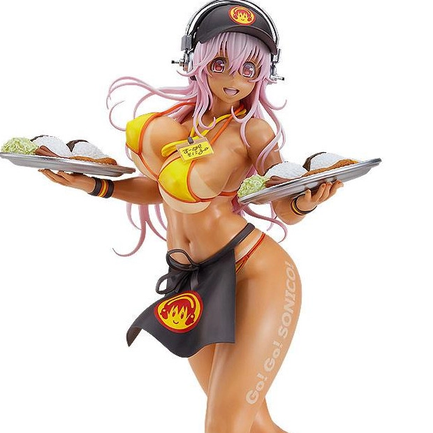 Super Sonico statuette 1/6 Super Sonico Bikini Waitress Ver. 28 cm